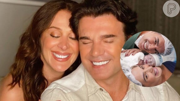 Claudia Raia encanta a web ao anunciar o nascimento do terceiro filho, Luca. Foto!