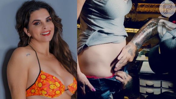 Luiza Ambiel é a mais nova famosa adepta das tatuagens íntimas