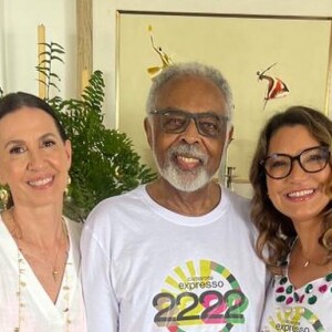 Janja escolheu o camarote de Gilberto Gil para curtir a folia