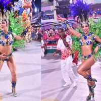 Mandinga? Gabriela Versiani usa esparadrapo nos pés durante desfile da Grande Rio e expõe motivo. Saiba!