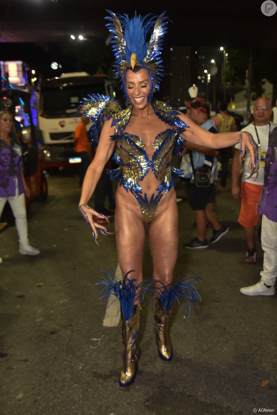 Carnaval 2023 Adriane Galisteu exibe virilha sarada em desfile da