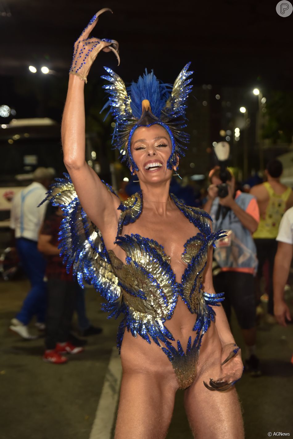 Carnaval 2023 Adriane Galisteu exibe virilha sarada em desfile da