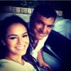 Bruna Marquezine leva o pai, Telmo Maia, para acompanhá-la na gravação de 'Salve Jorge' e declara seu carinho para ele pelo Instagram, em 29 de março de 2013