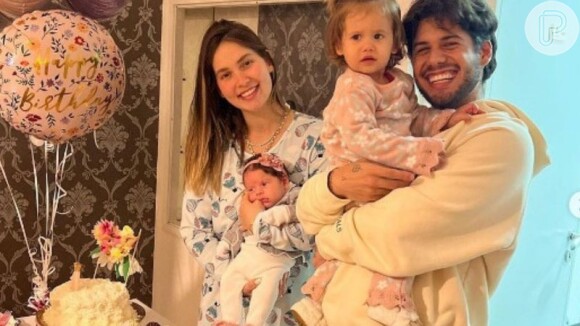 Virgínia Fonseca e Zé Felipe são pais de Maria Alice, de 1 ano, e Maria Flor, de 3 meses