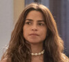 Núbia (Drica Moraes) fica em choque com o resultado do DNA de Brisa (Lucy Alves), no capítulo de segunda-feira 13 de março de 2023 da novela 'Travessia'