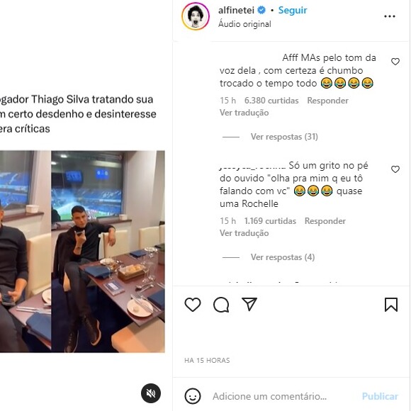 Alguns seguidores consideraram a atitude de Belle Silva chata, já outros criticaram Thiago Silva