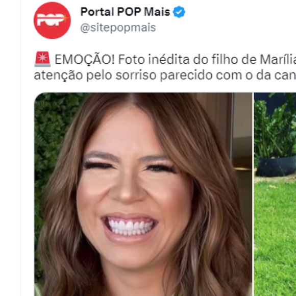Foto do filho de Marília Mendonça rendeu comparações com a cantora: 'Sorriso parecido'