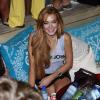 Lindsay Lohan curte festa em Jurereê Internacional