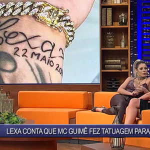 MC Guimê tatuou o nome de Lexa no pulso