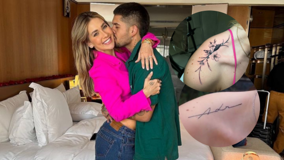 Presente? Virgínia Fonseca apaga tatuagem para ex no dia do aniversário de casamento com Zé Felipe