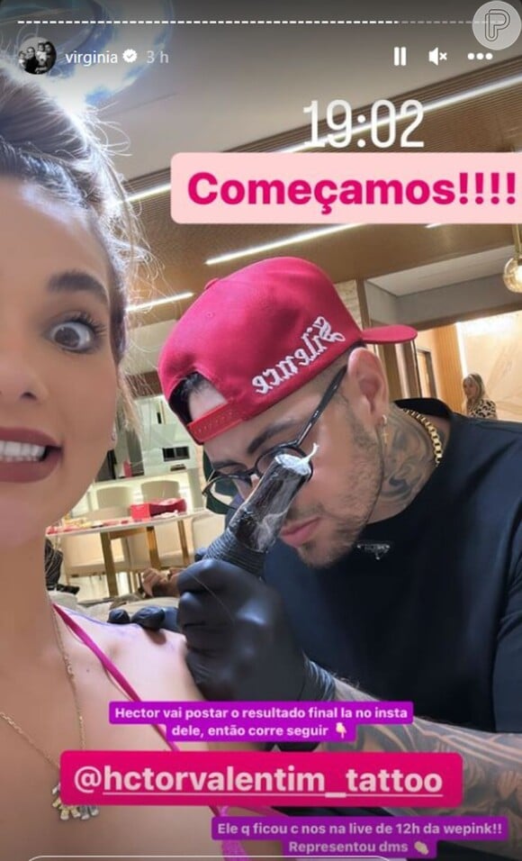 Virgínia Fonseca se tatuou no ombro