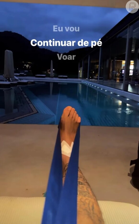 Neymar está em Mangaratiba se recuperando da lesão no tornozelo