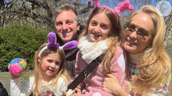 Angélica e Luciano Huck viajaram com os filhos para comemorar a Páscoa
