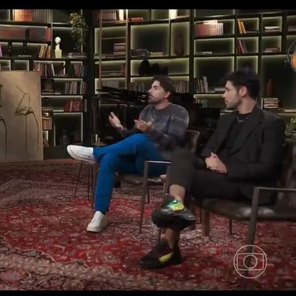 Reynaldo Gianecchini participou do programa 'Conversa com Bial' ao lado de Bruno Fagundes