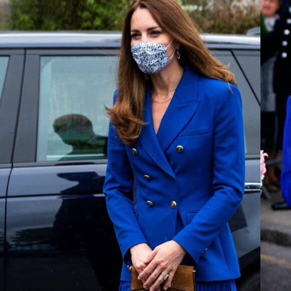 Em 2021, Kate Middleton chamou atenção ao recriar um look azul da sogra, a Princesa Diana