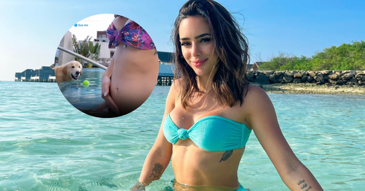 Grávida De Neymar Bruna Biancardi Mostra Barriga Redondinha Em Foto De Biquíni Amplie 