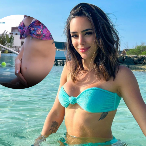 Bruna Biancardi posou de biquíni e encantou ao mostrar a barriga de gravidez