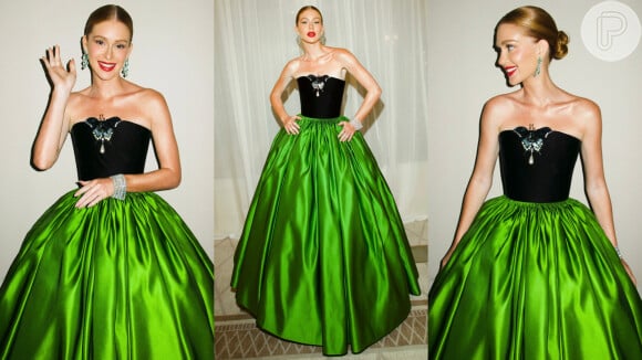 Vestido de Marina Ruy Barbosa em Cannes dá aula de como combinar verde e preto de jeito elegante