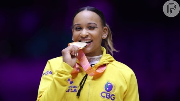 Rebeca Andrade foi medalha de ouro na Olimpíada de Tóquio