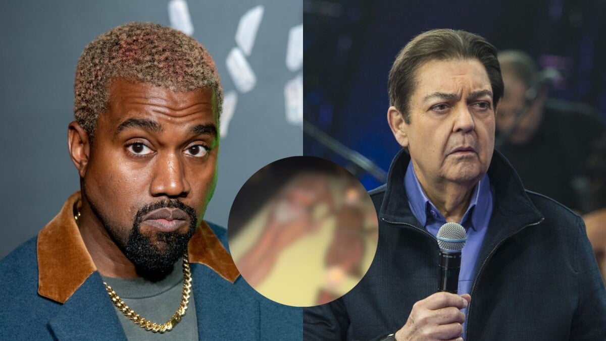 Se a moda pega... Kanye West usa mulheres como bandejas humanas e envolve  até Faustão em discussão polêmica. Entenda! - Purepeople