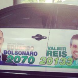 Valmir Reis recebeu o apoio de Eduardo Bolsonaro, mas não conseguiu se eleger