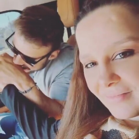 Maiara mostrou uma troca de carícias com Matheus Gabriel neste domingo, 18 de junho de 2023