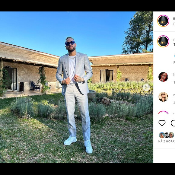 Neymar ironizou a polêmica em seu nome em post no Instagram.