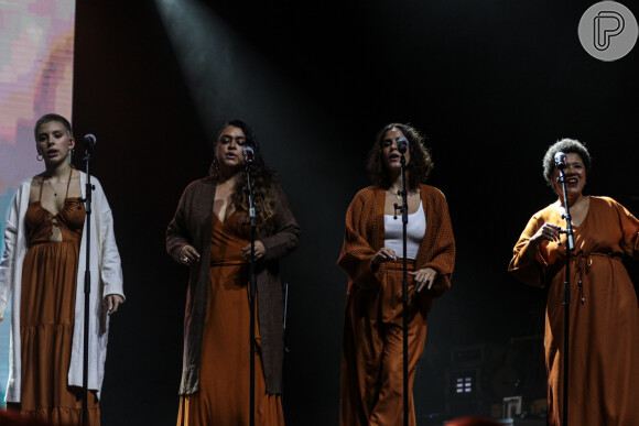 Preta Gil e a família em show de Gilberto Gil em São Paulo