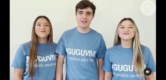 Marina, Sofia e João Augusto são filhos do Gugu e participaram de campanha para doação de órgãos após a morte do apresentador.