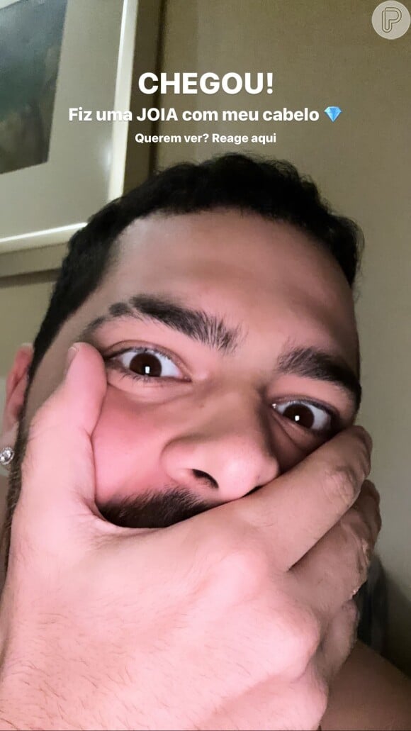 Pedro Sampaio trasnforma cabelo em diamante e mostra resultado nas redes