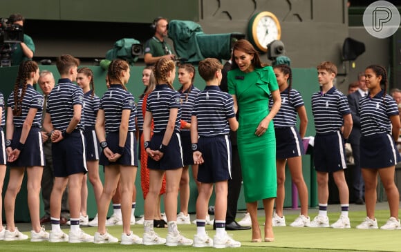 Kate Middleton teria ignorado um dos gandulas na final de Wimbledon