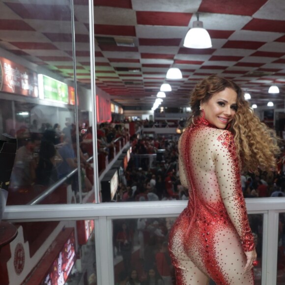 Vivianne Araujo foi destaque da Salgueiro pouco tempo depois de ter dado luz a Joaquim