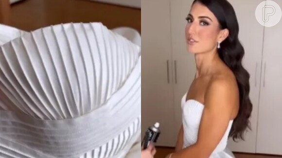Vestido de noiva é salvo por maquiadora e vídeo viraliza no Instagram com truque bárbaro