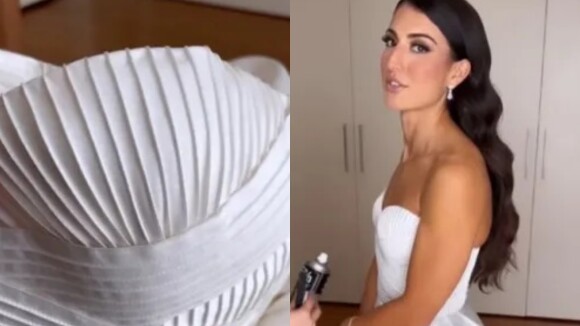 Vestido de noiva é salvo por maquiadora aos 45 do segundo tempo com truque inacreditável para tirar mancha. Confira!