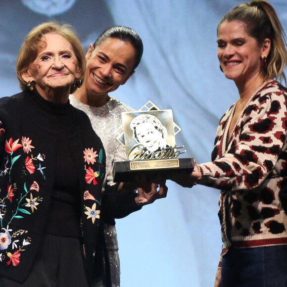 Laura Cardoso, de 95 anos, recebeu três homenagens em Gramado, Rio Grande do Sul, em 18 de agosto de 2023