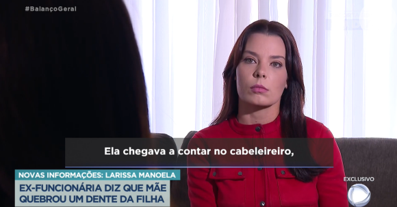 Ex-funcionária da família de Larissa Manoela revela que mãe da atriz chegou a quebrar o dente da frente de Larissa em uma briga