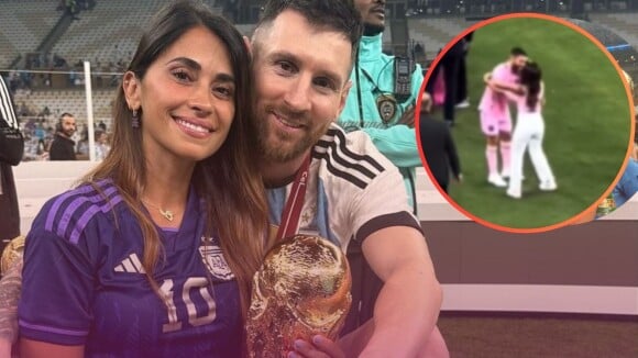 Mulher de Messi, Antonela Roccuzzo vive saia-justa com 'sósia' famoso do marido após fim de jogo