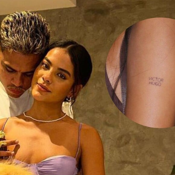 Bella Campos explica cobertura de tatuagem em homenagem a MC Cabelinho