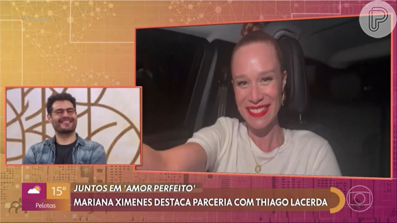 Mariana Ximenes revela que 'tinha que escalar' Thiago Lacerda para gravar a novela 'Amor Perfeito'