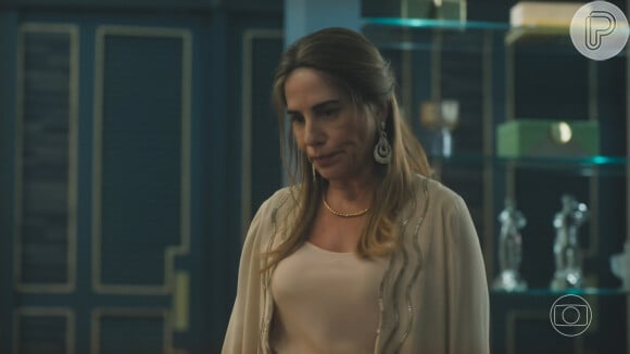 Irene (Goria Pires) tenta abrir os olhos de Antônio (Tony Ramos) no capítulo de segunda-feira, 25 de setembro de 2023, na novela "Terra e Paixão"