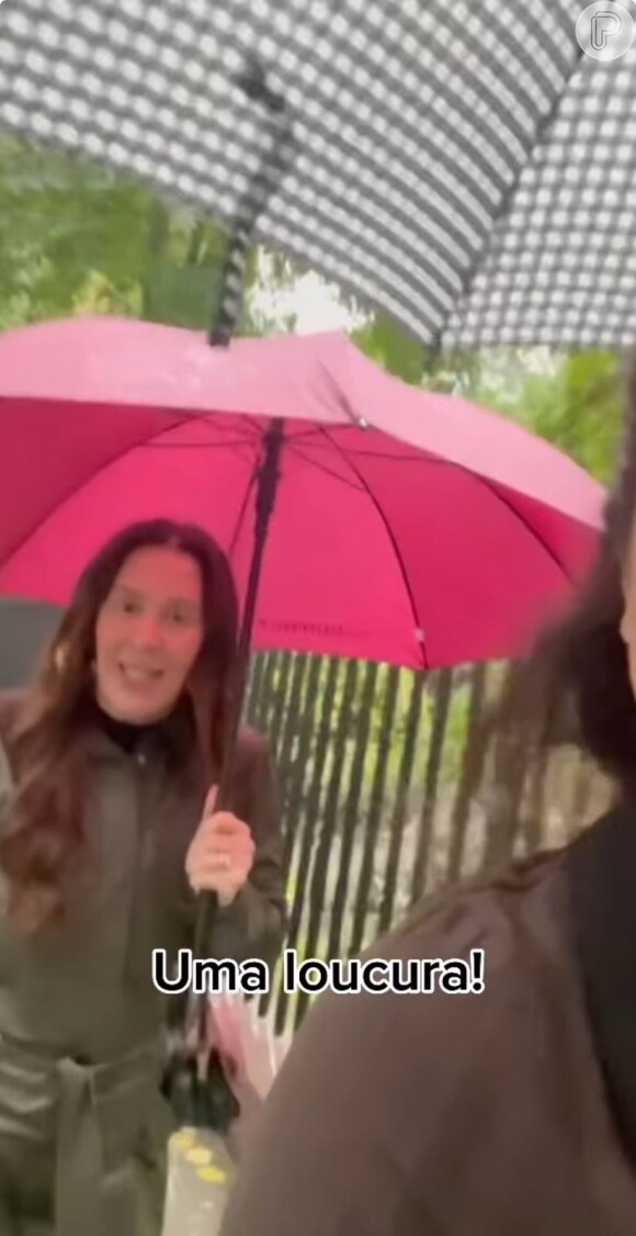 No entanto, vídeo de Claudia Raia 'revoltada' com a chuva dividiu opiniões nas redes sociais