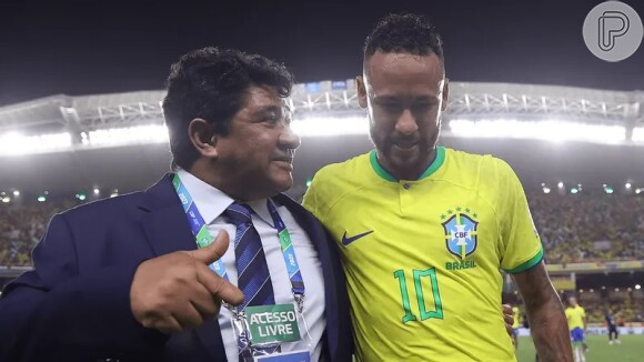 Neymar xingou o presidente da CBF, Ednaldo Rodrigues, em ataque de fúria após tomar um saco de pipoca na cabeça