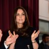Kate Middleton compareceu a uma escola primária em Londres, na Inglaterra, onde foi nomeada madrinha de uma sala de arte