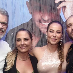 Paolla Oliveira no camarim do show de Diogo Nogueira encontrou com Mauro Farias e Heloísa Périssé