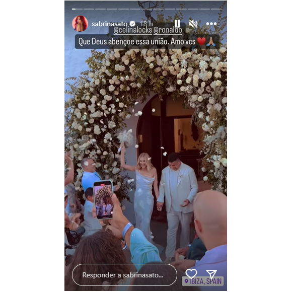 Casamento do Ronaldo e Celina Looks teve Sabrina Sato como madrinha e aconteceu em Ibiza em setembro