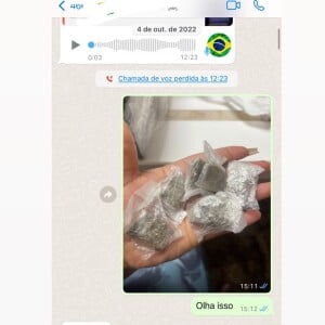 Jojo Todynho mostrou a maconha encontrada em sua casa, que seria de Lucas Souza