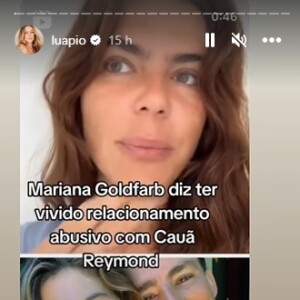 Luana Piovani repostou vídeo de Mariana Goldfarb