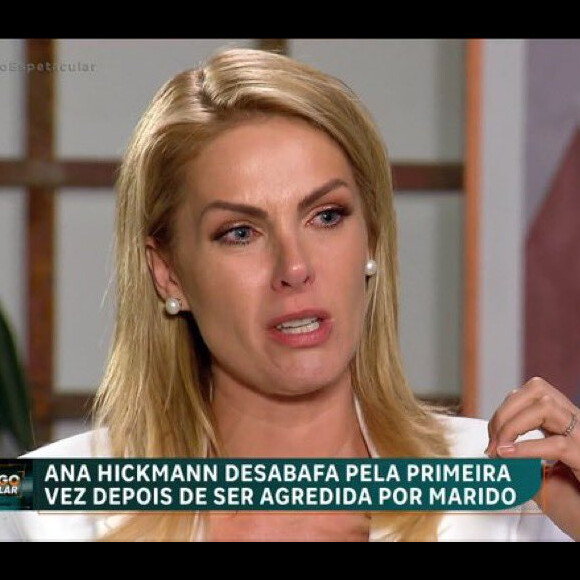 Ana Hickmann chorou ao relatar a agressão sofrida pelo então marido, Alexandre Correa