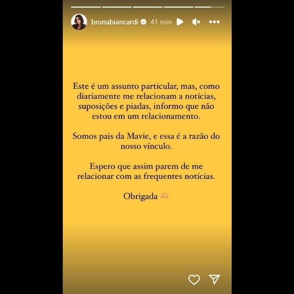 Bruna Biancardi adotou tom formal em comunicado sobre Neymar