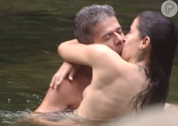 Mel Lisboa e José Mayer protagonizaram cenas tórridas de amor em 'Presença de Anita'